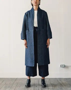 7115 Open Fall Coat, Indigo