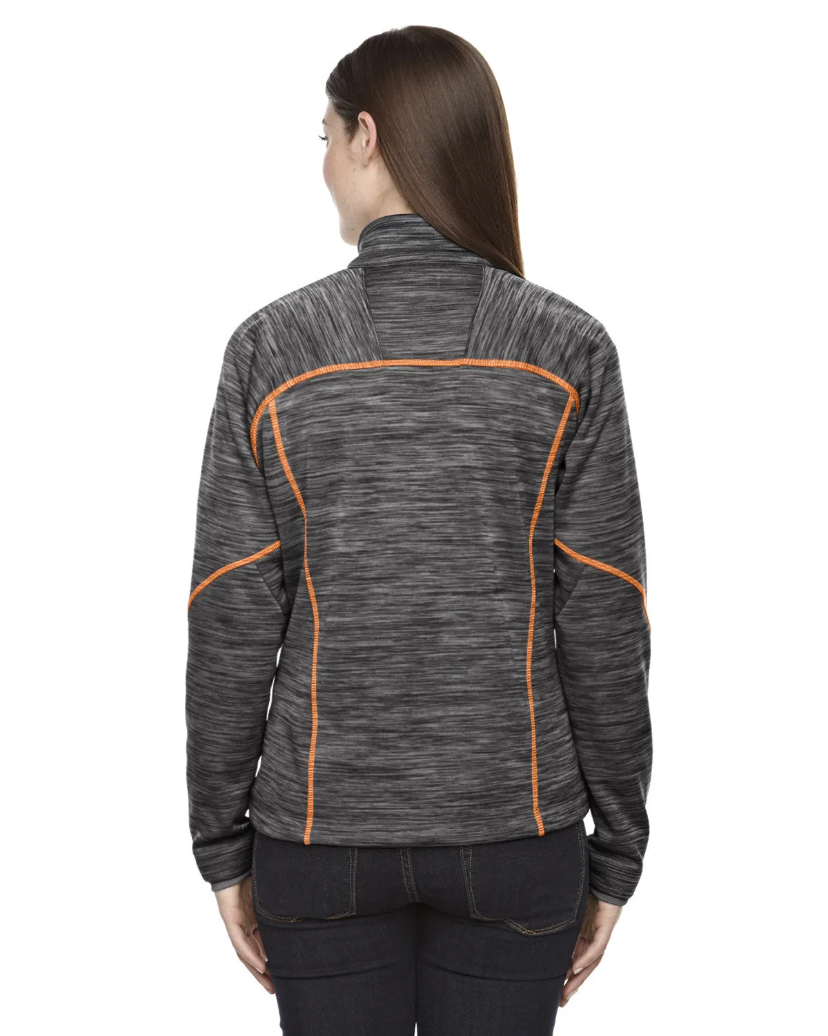 78697 Ash City - North End Sport Red Ladies' Flux Mélange Bonded Fleece Jacket