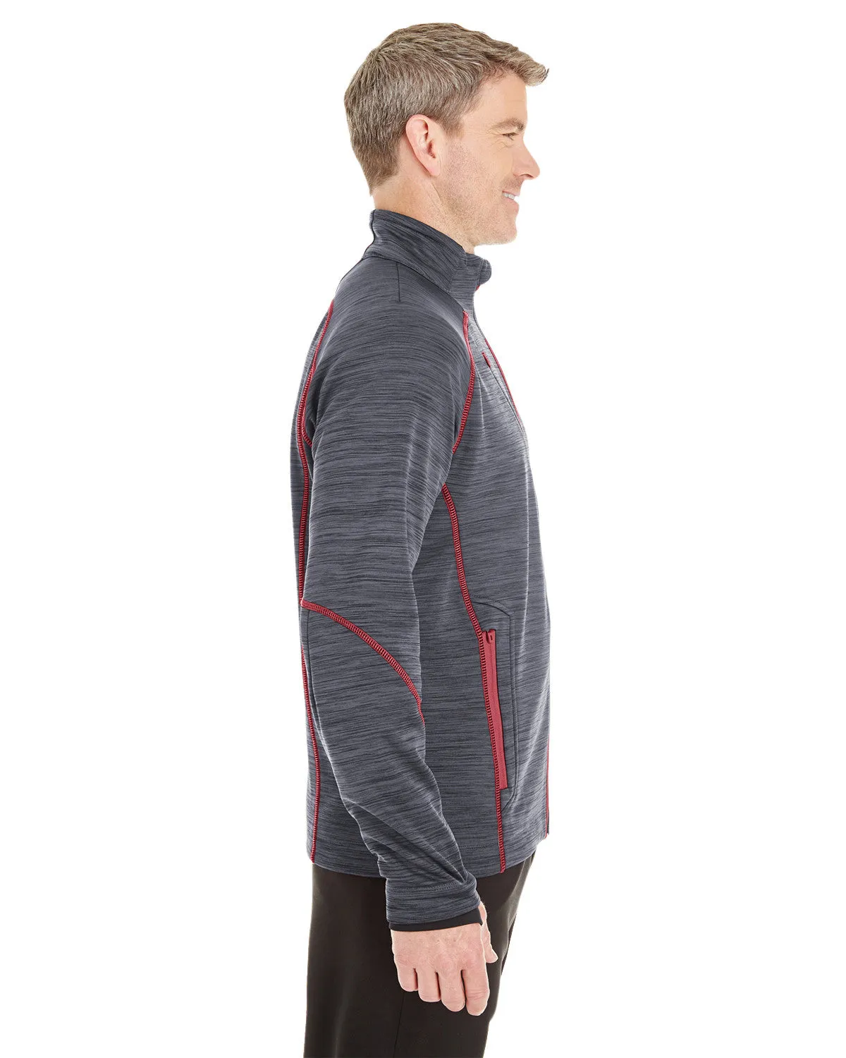 88697 Ash City - North End Sport Men's Flux Mélange Bonded Fleece Jacket