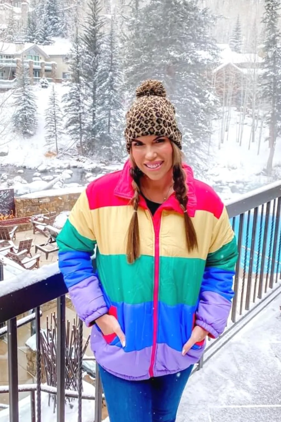 Adult Rainbow Puffer Jacket