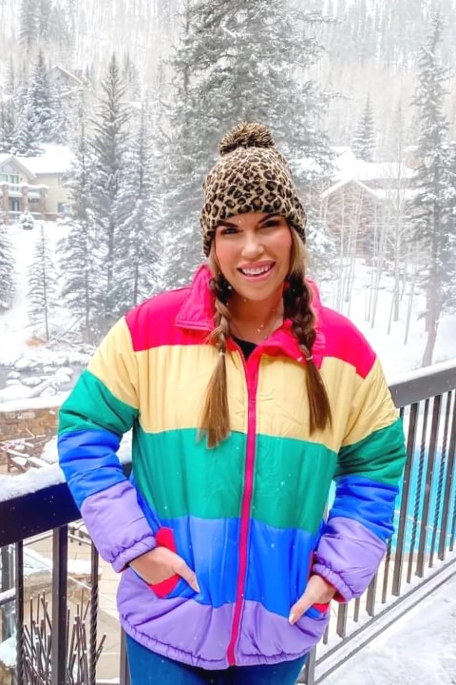 Adult Rainbow Puffer Jacket