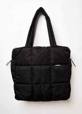 Afends Unisex Pala - Unisex Recycled Puffer Bag - Black