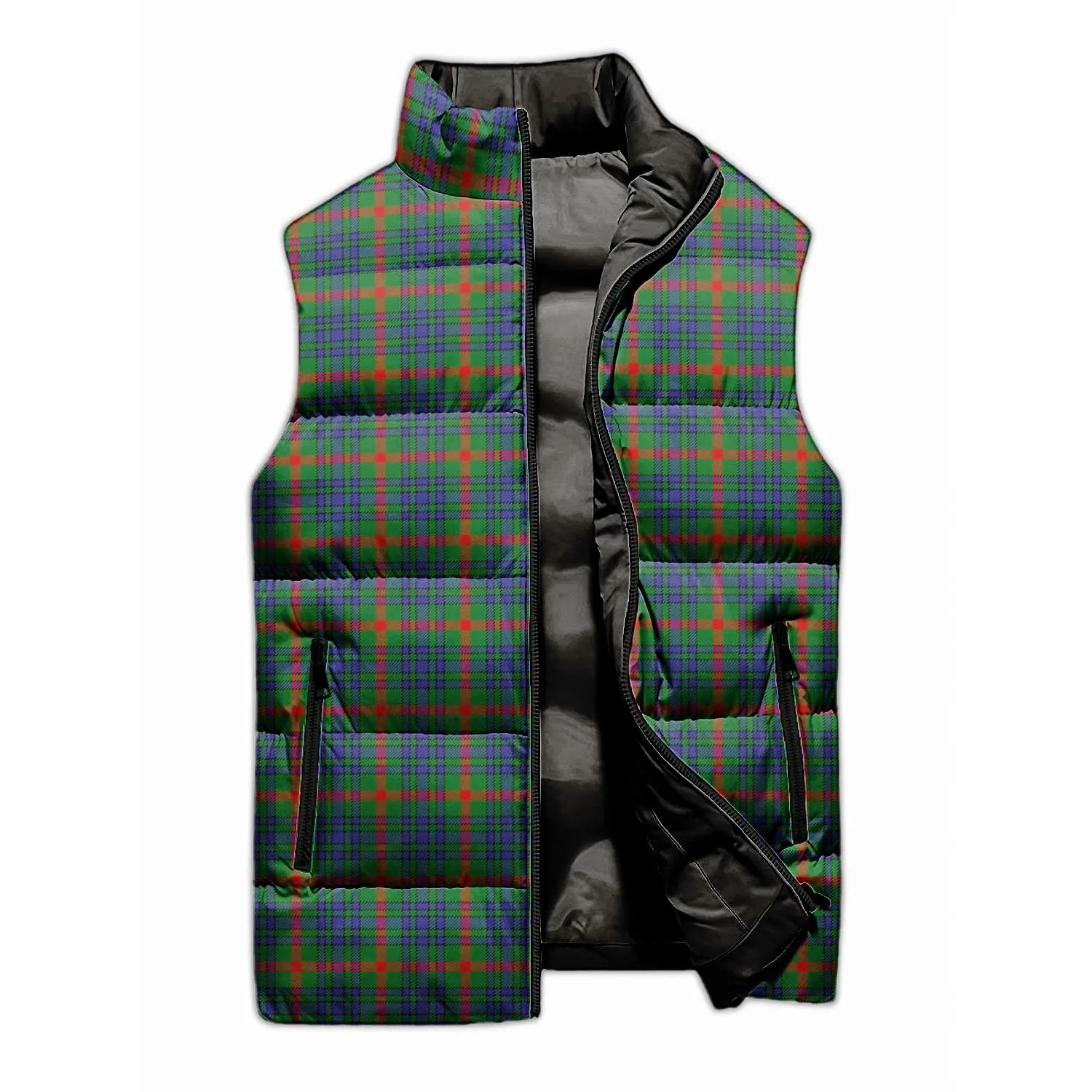 Aiton Tartan Sleeveless Puffer Jacket