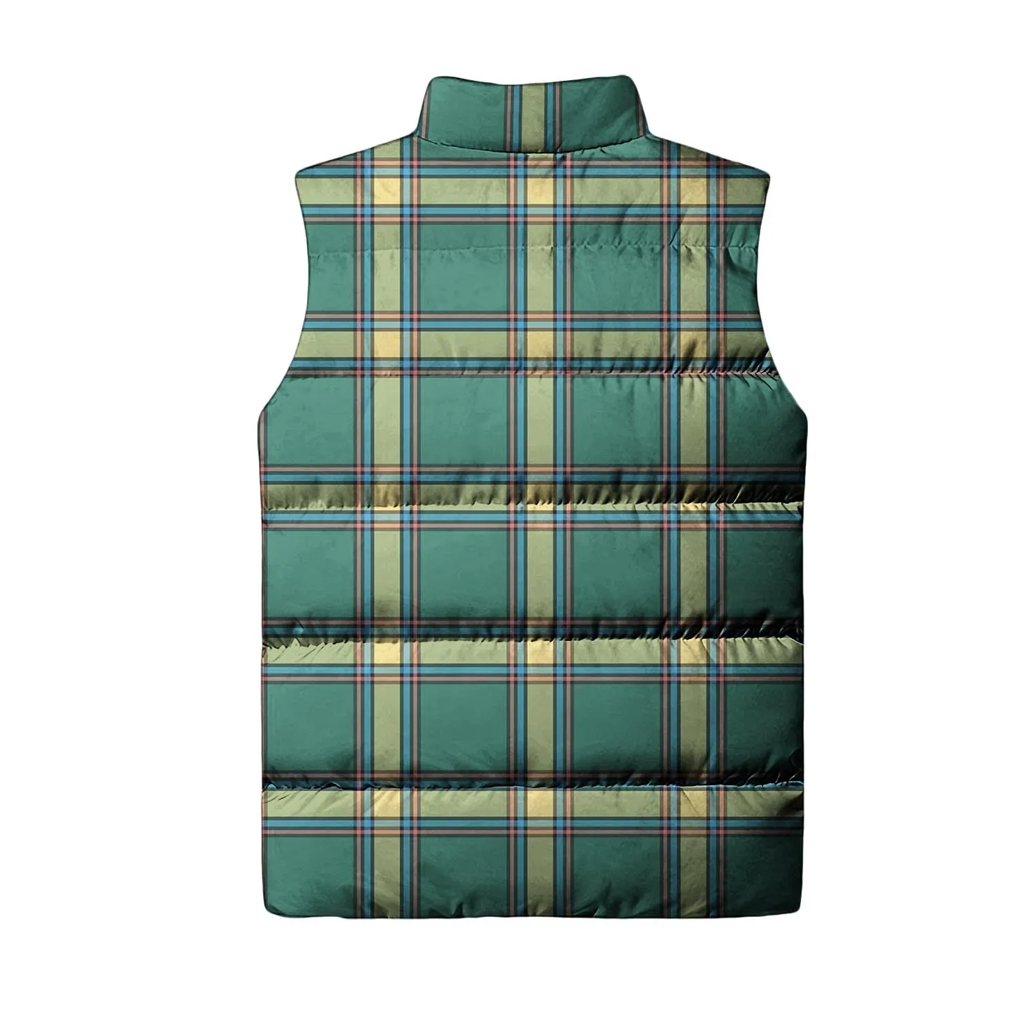 Alberta Province Canada Tartan Sleeveless Puffer Jacket