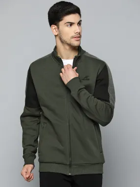 Alcis Men Colourblocked Running Open Front Jacket