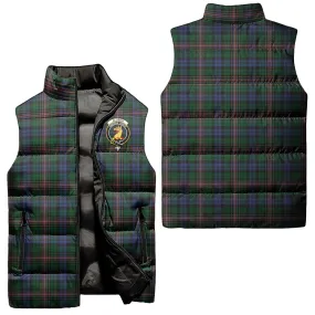 Allison Tartan Sleeveless Puffer Jacket with Family Crest