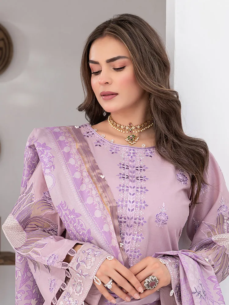 Ally's Luxury Cotton Lilac 3-Piece Suit (AL-822)