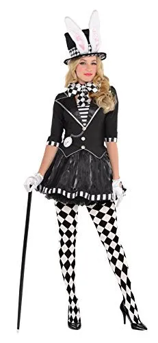 Amscan 847840-55 - Ladies Dark Mad Hatter World Book Day Fancy Dress Costume