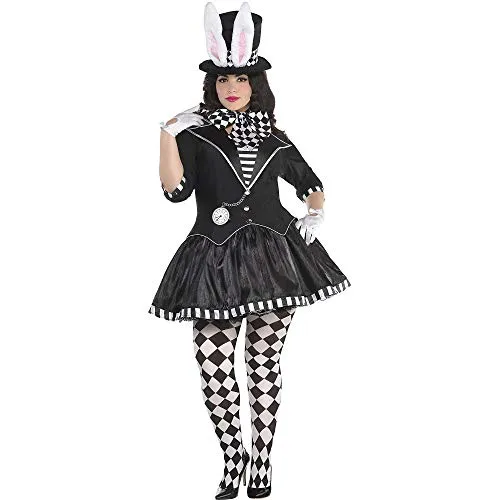 Amscan 847840-55 - Ladies Dark Mad Hatter World Book Day Fancy Dress Costume