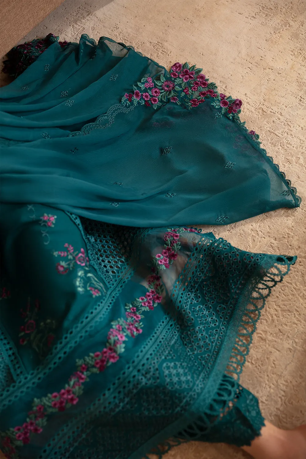 Azure Luxe Premium Cambric Cotton Collection – Teal Treasure