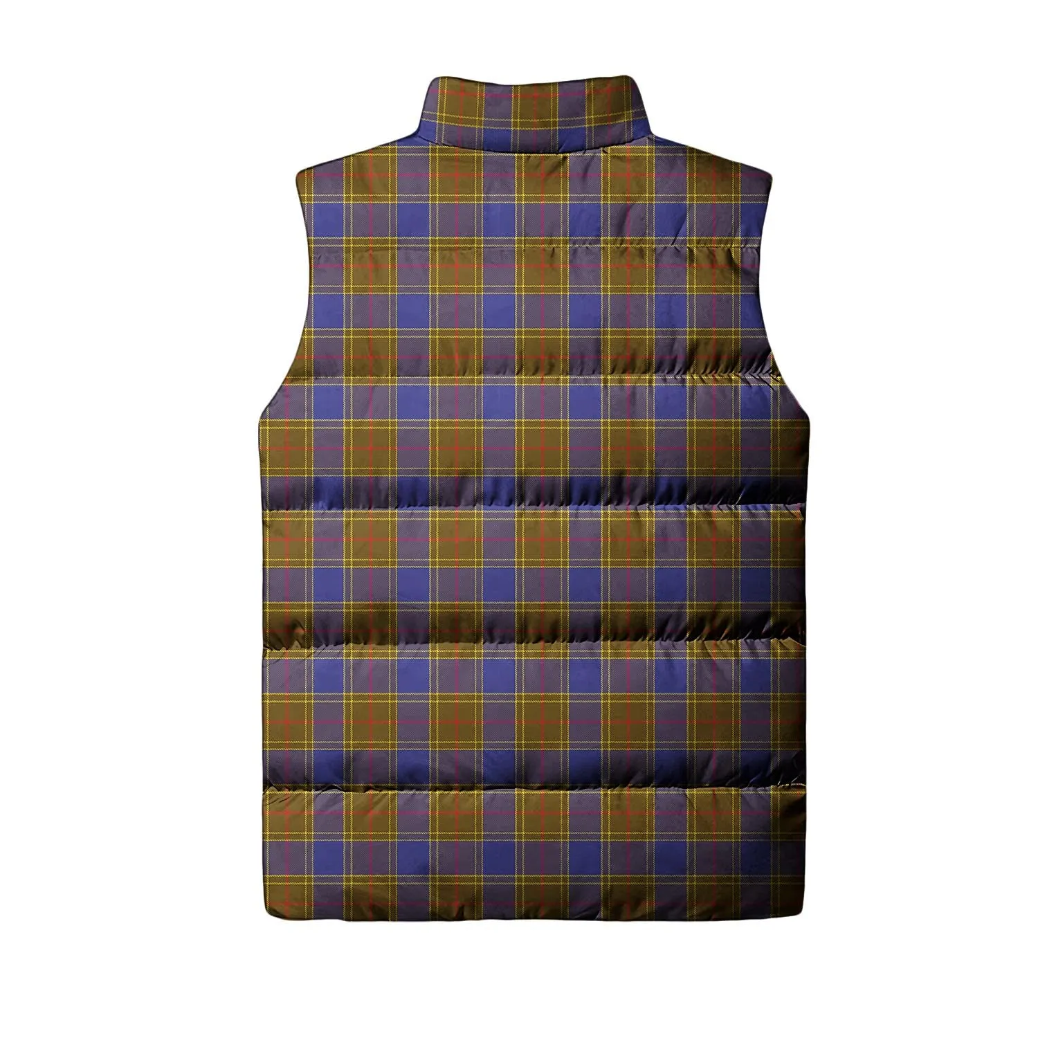 Balfour Tartan Sleeveless Puffer Jacket with Family Crest