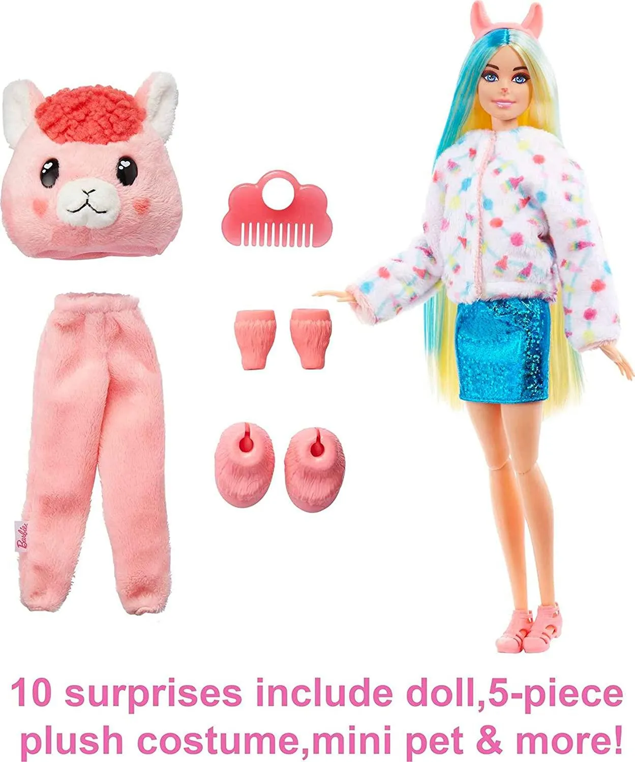 Barbie Cutie Reveal Doll with Llama Plush