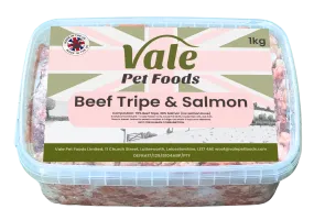 Beef Tripe & Salmon 1kg