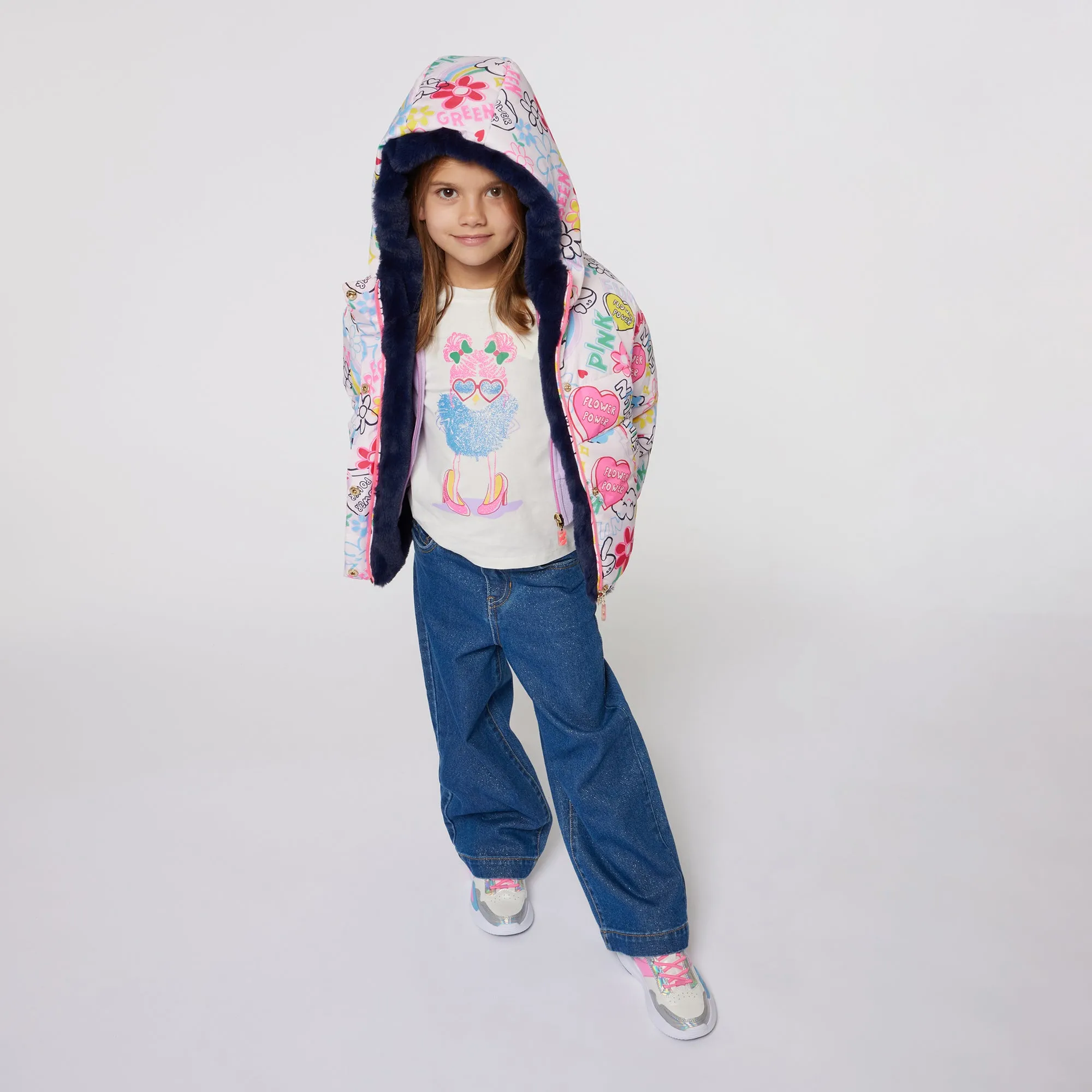 Billieblush Reversible Puffer Jacket - Pink