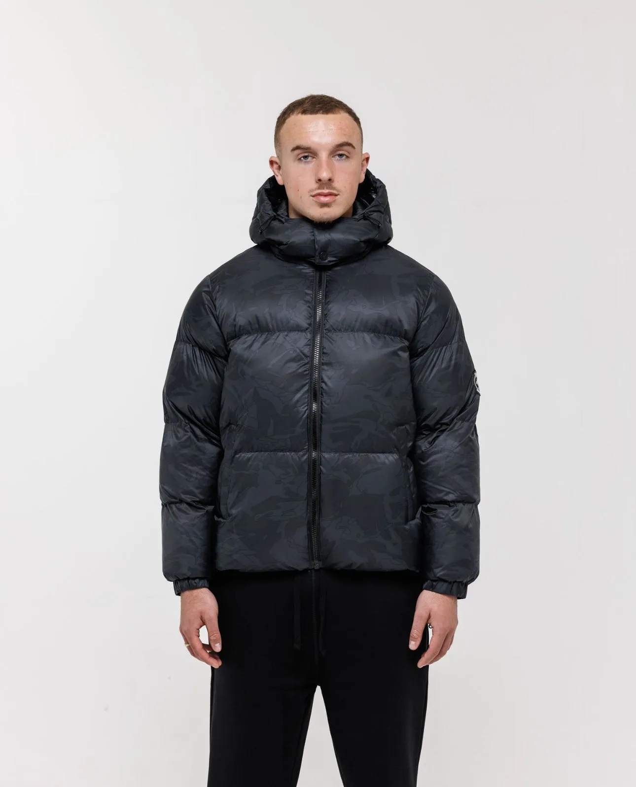 Black / Black Camo Puffer