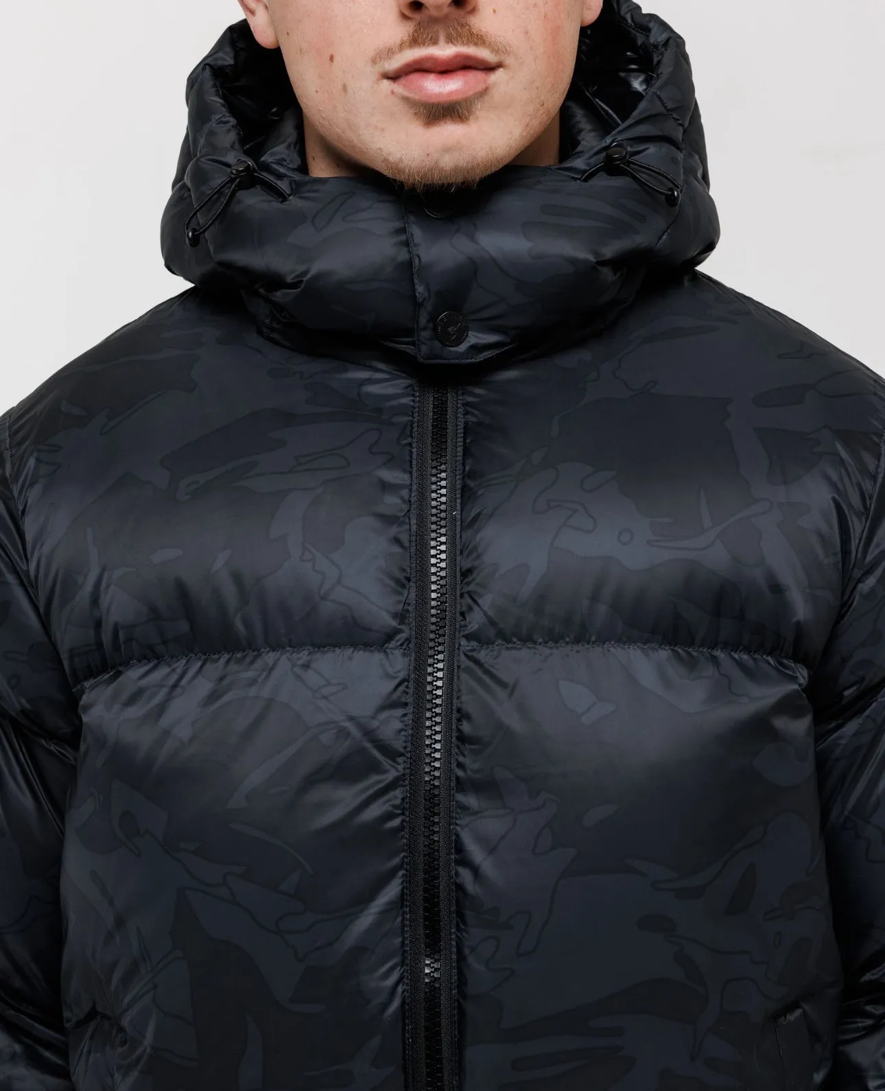 Black / Black Camo Puffer