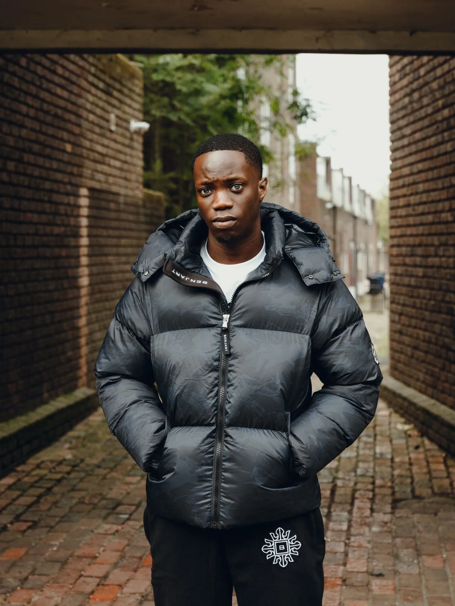 Black / Black Camo Puffer