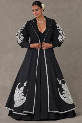 Black Chand Gown Set