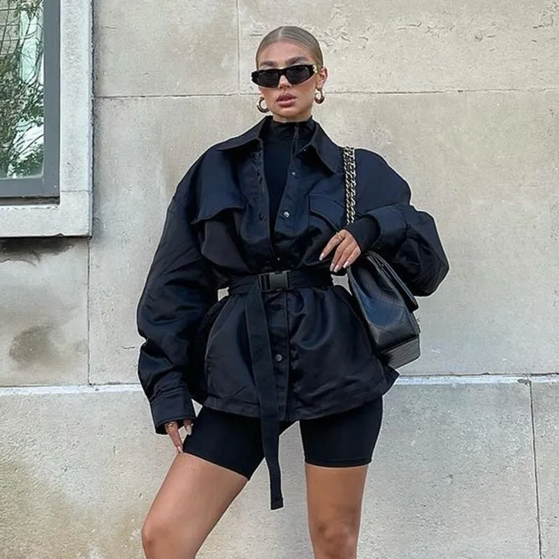 BLACK Oversized Jacket