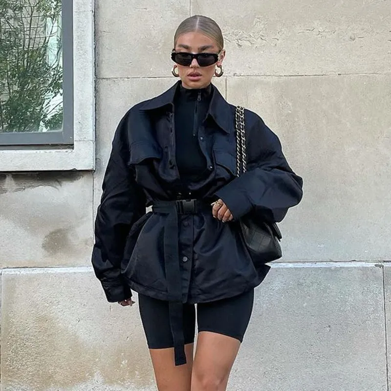 BLACK Oversized Jacket