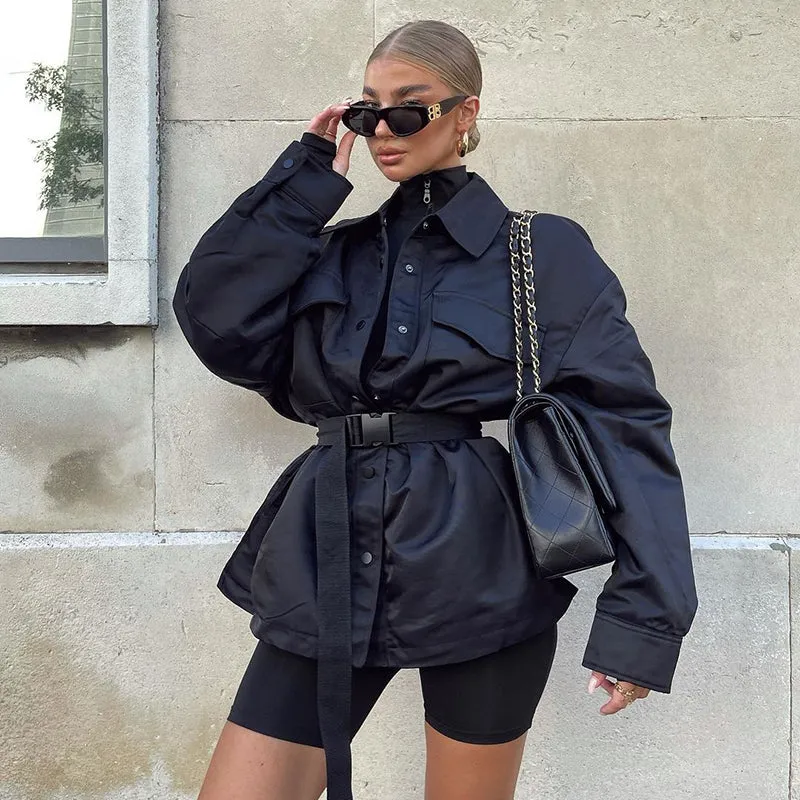 BLACK Oversized Jacket