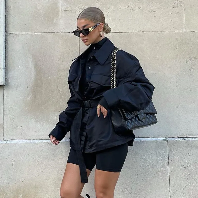 BLACK Oversized Jacket