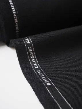 Black Wool Twill