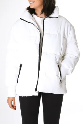 Blake Luxe Puffer White