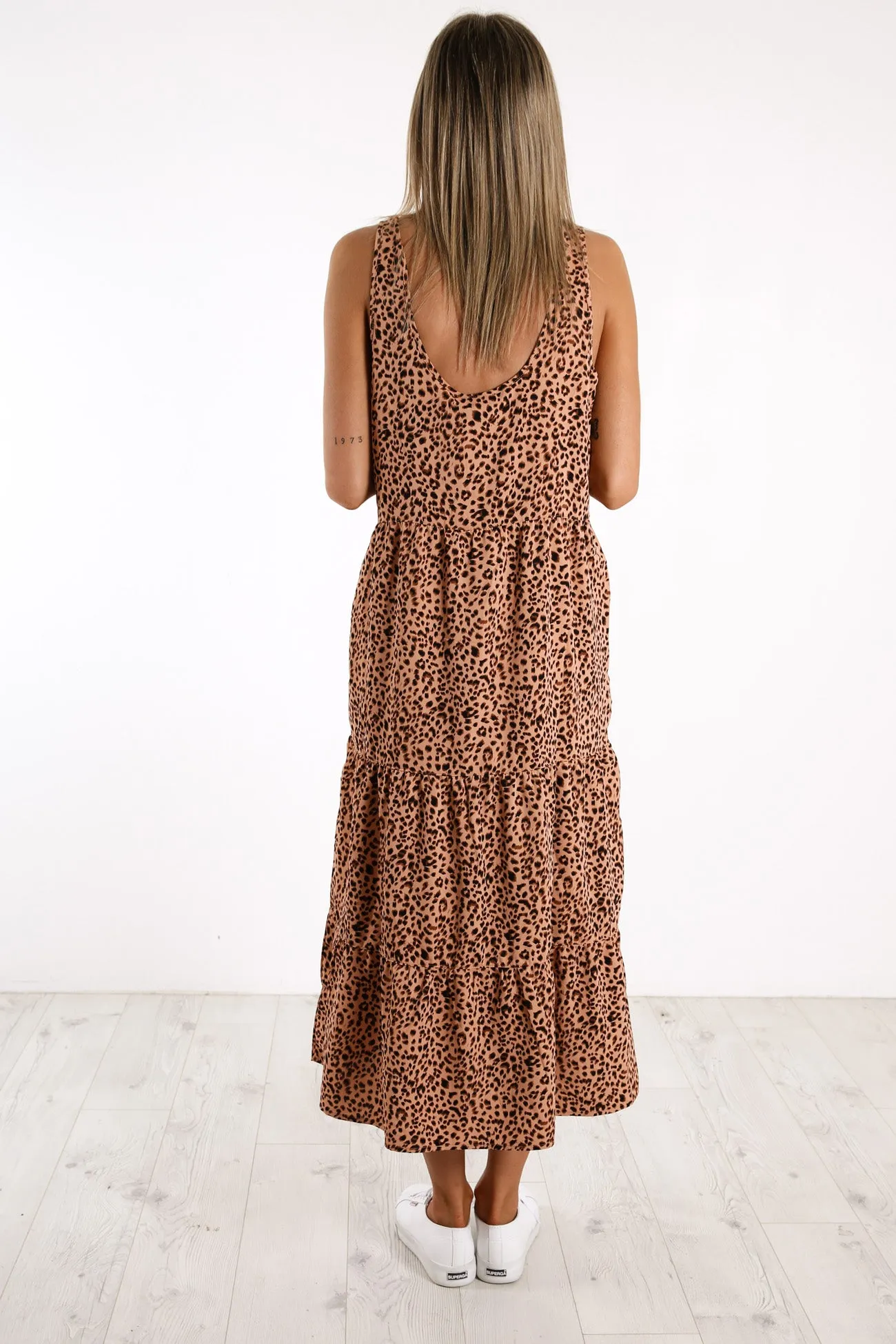 Blushing Midi Dress Print