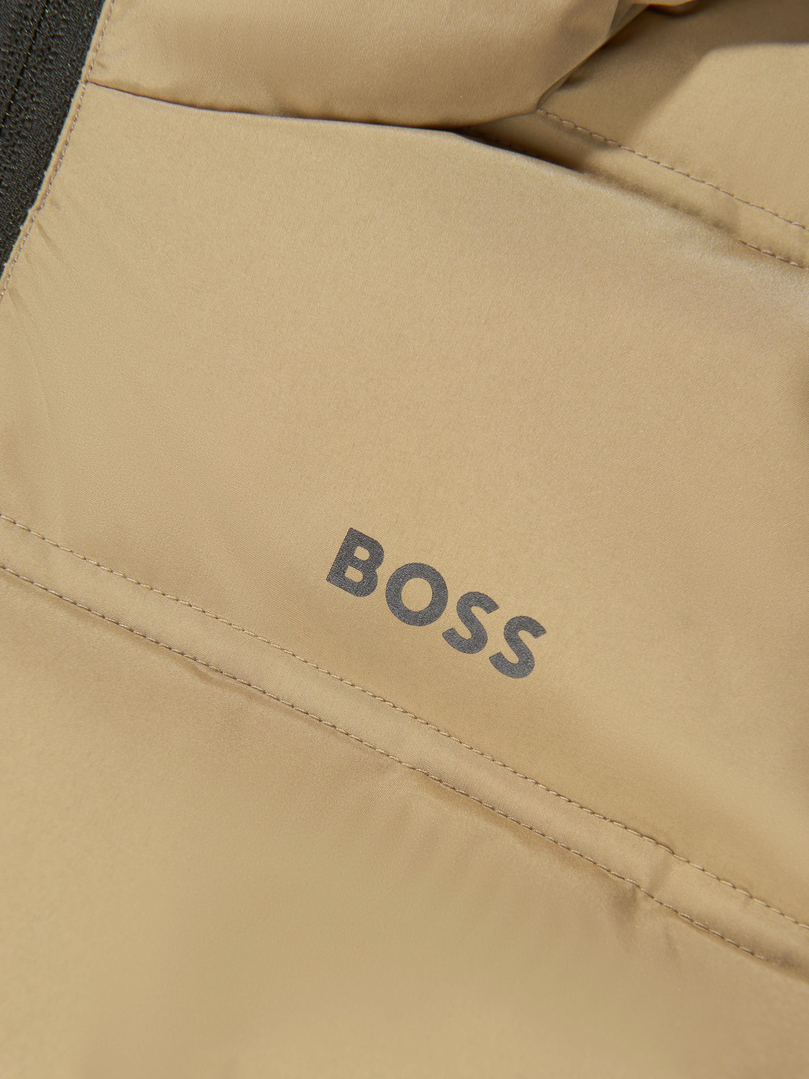 BOSS Boys Puffer Jacket in Beige