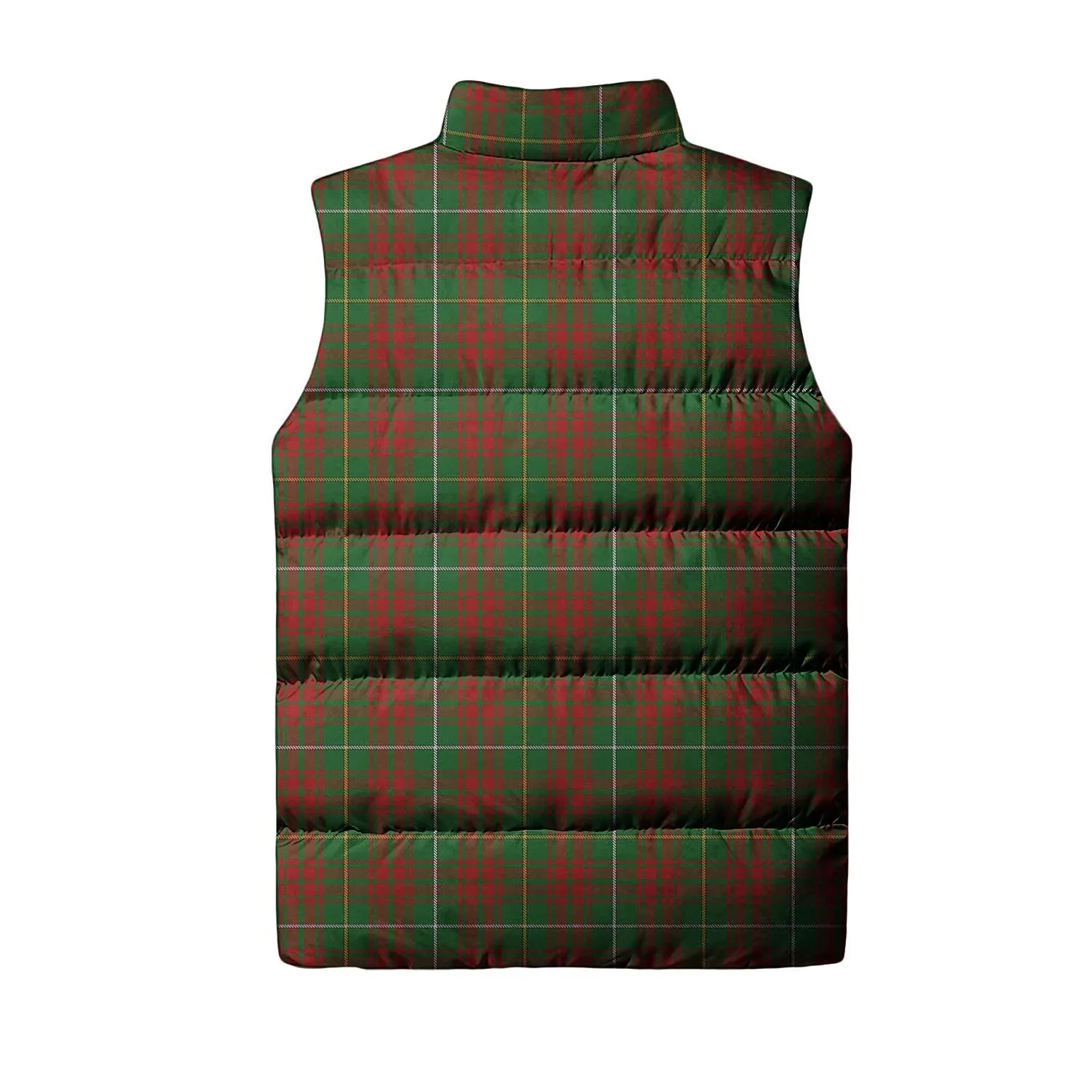 Bruce Hunting Tartan Sleeveless Puffer Jacket with Family Crest