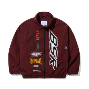 BSR SPORTY TRACK JACKET BURGUNDY