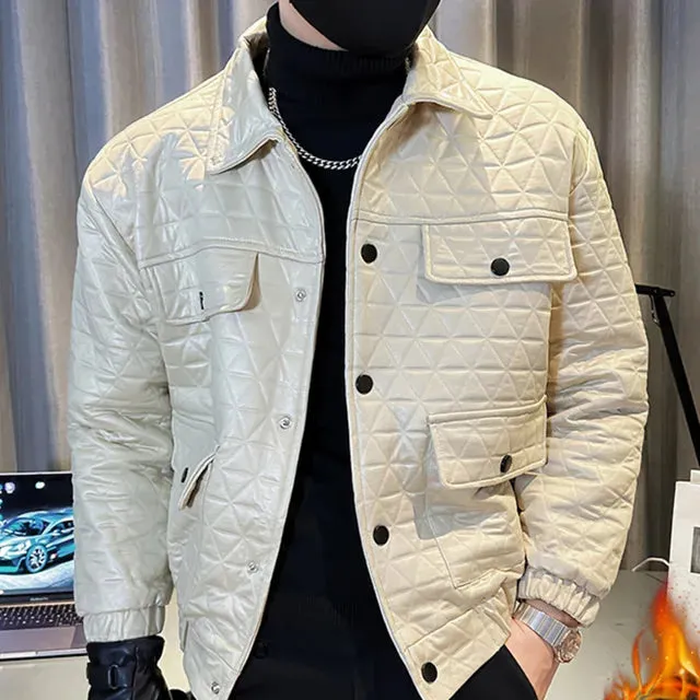 Button Up Polyester Men's Jacket