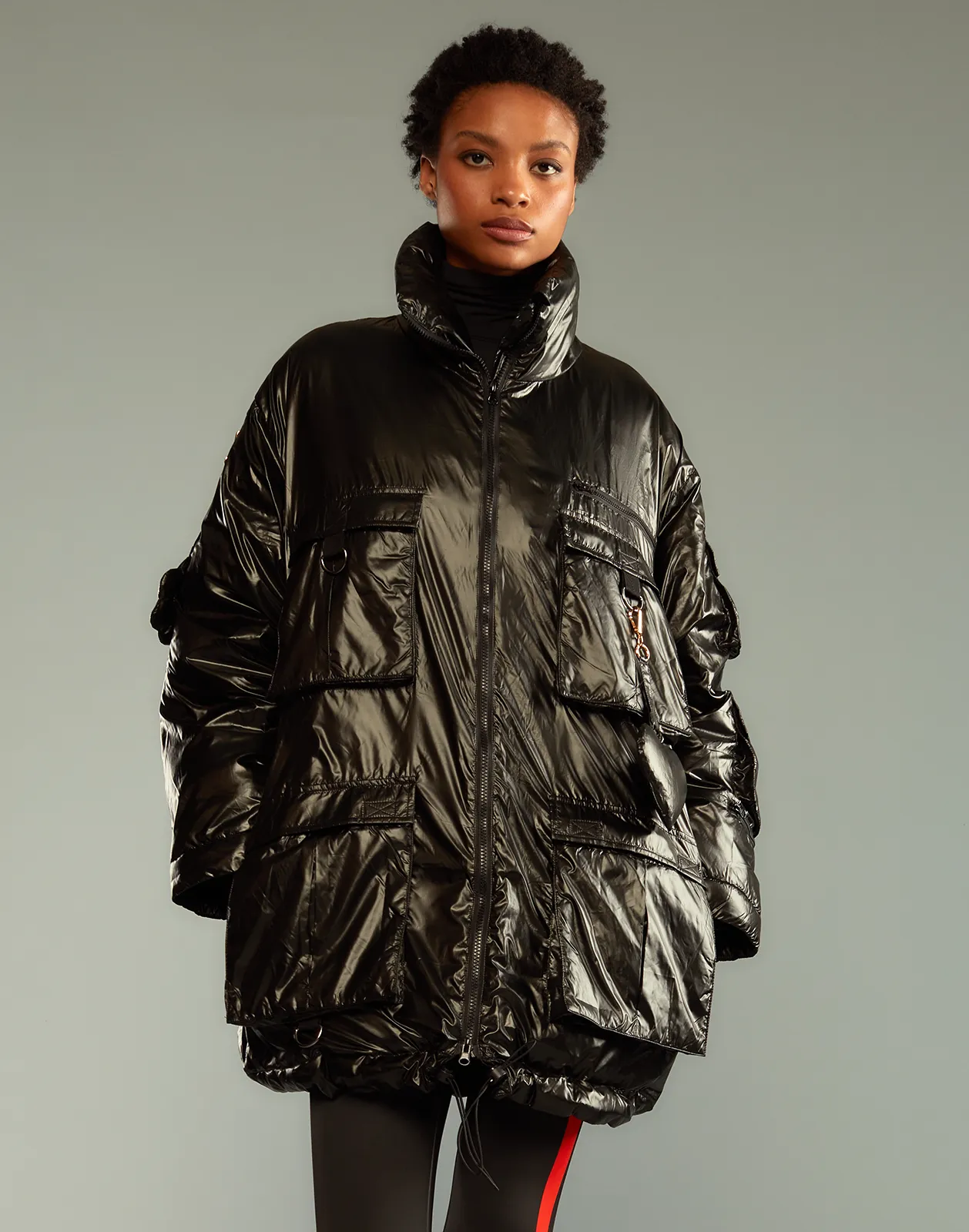 Cargo Pocket Puffer Coat