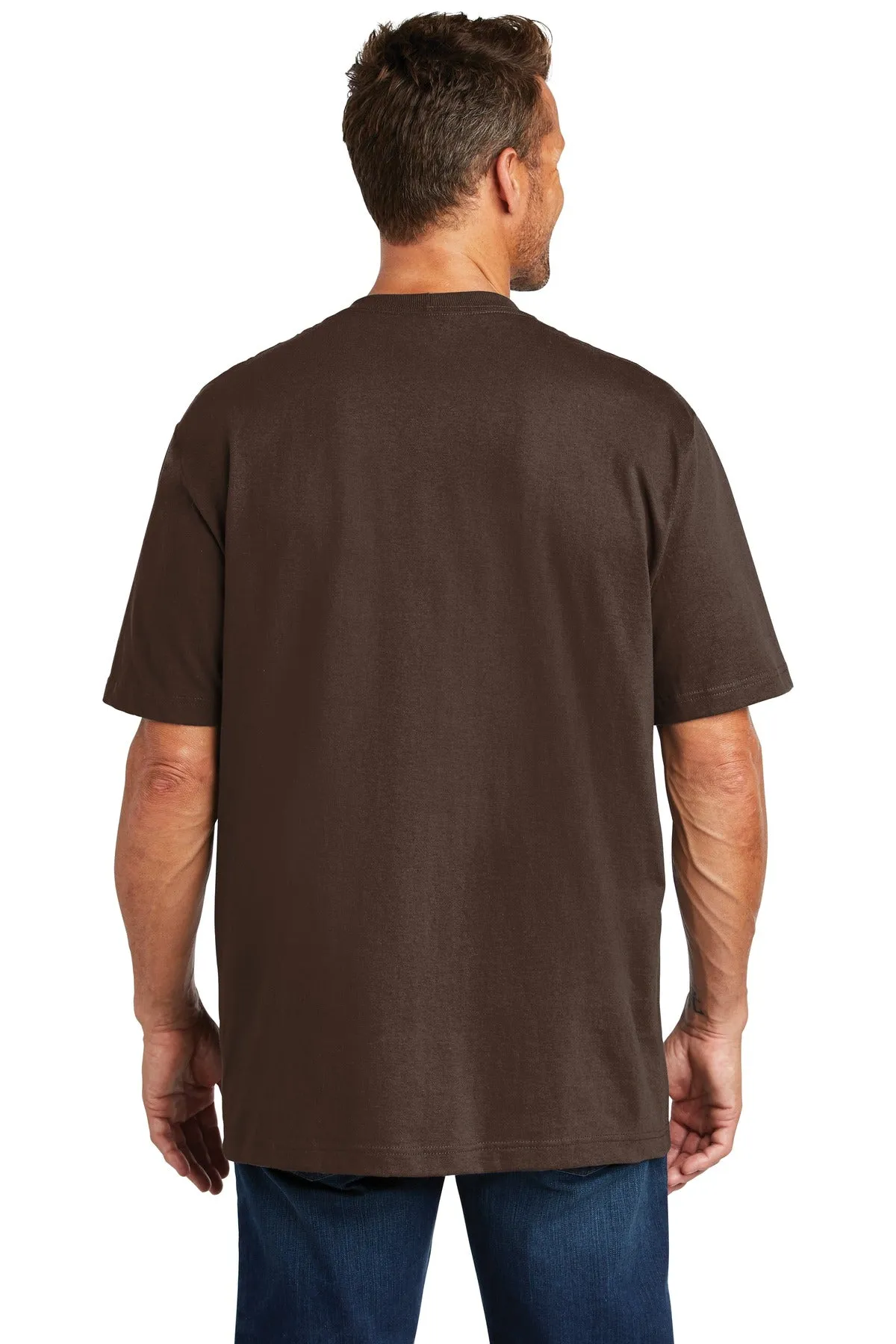 Carhartt Tall Workwear Custom Pockets T-Shirts, Dark Brown