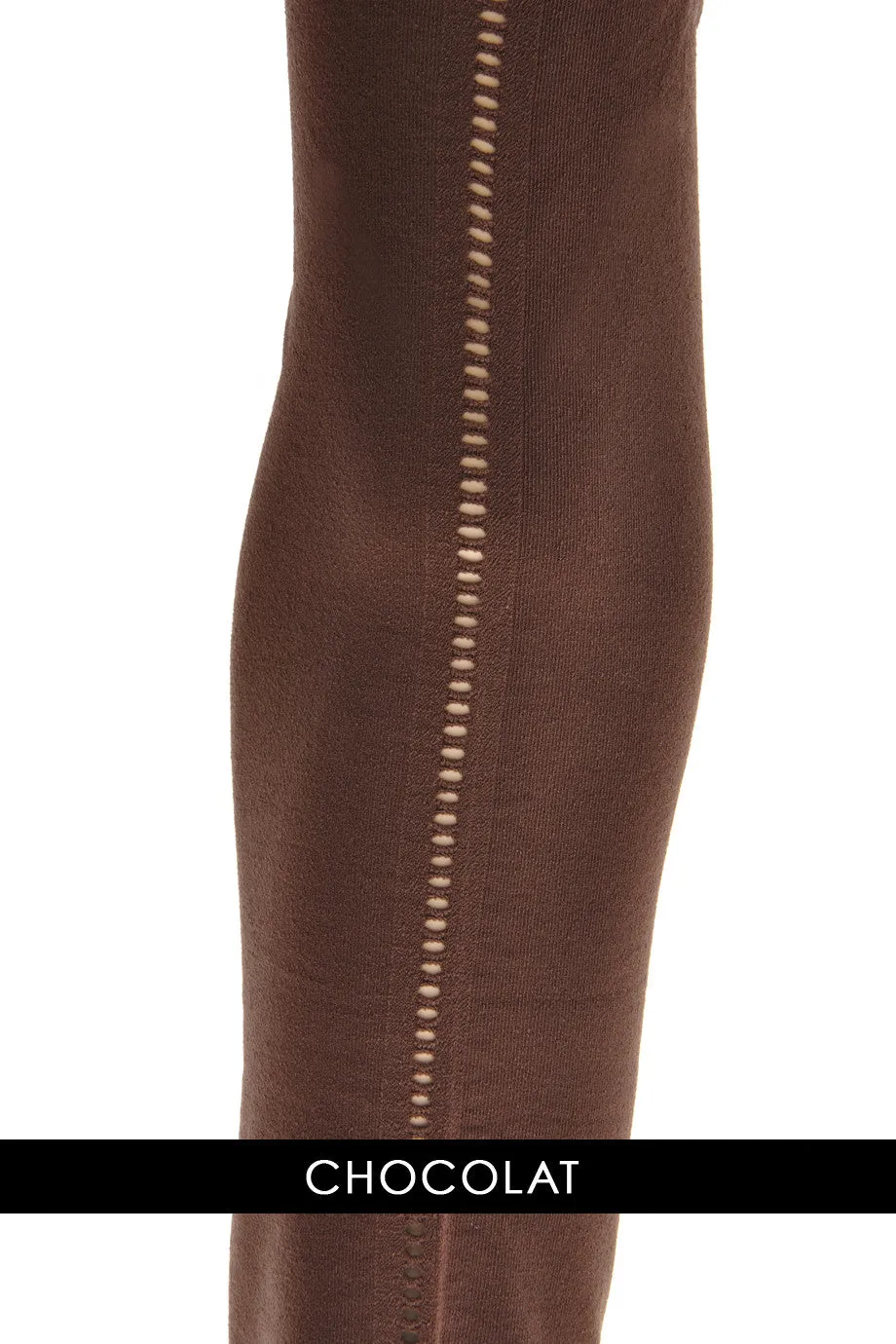 CHANTAL THOMASS BACK SEAM Chocolate Opaque Tights