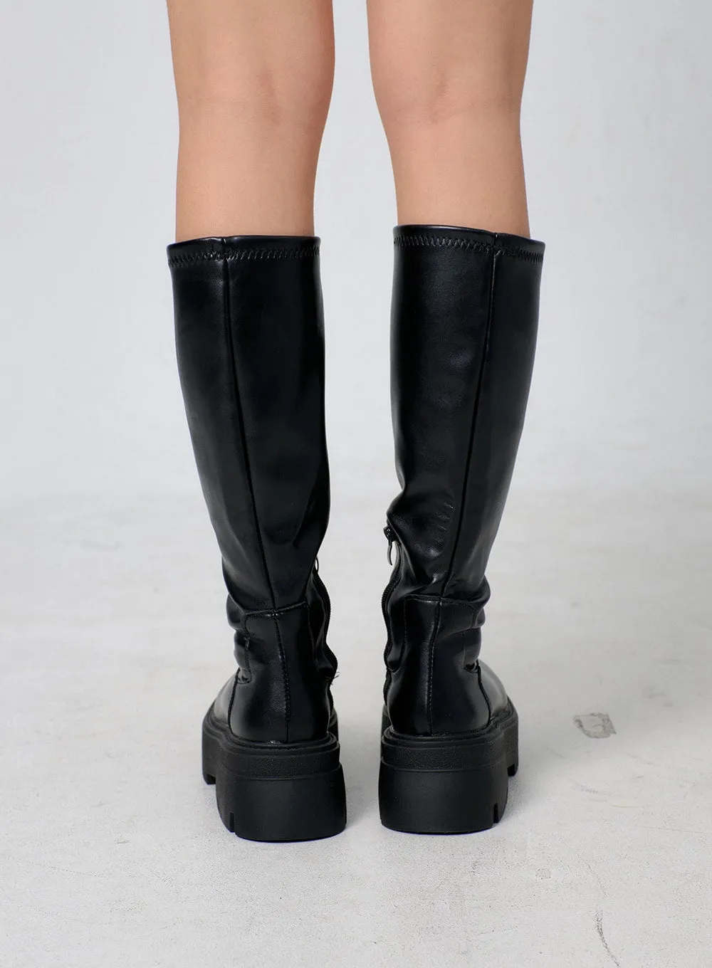 Chunky Platform Knee High Boots BJ331