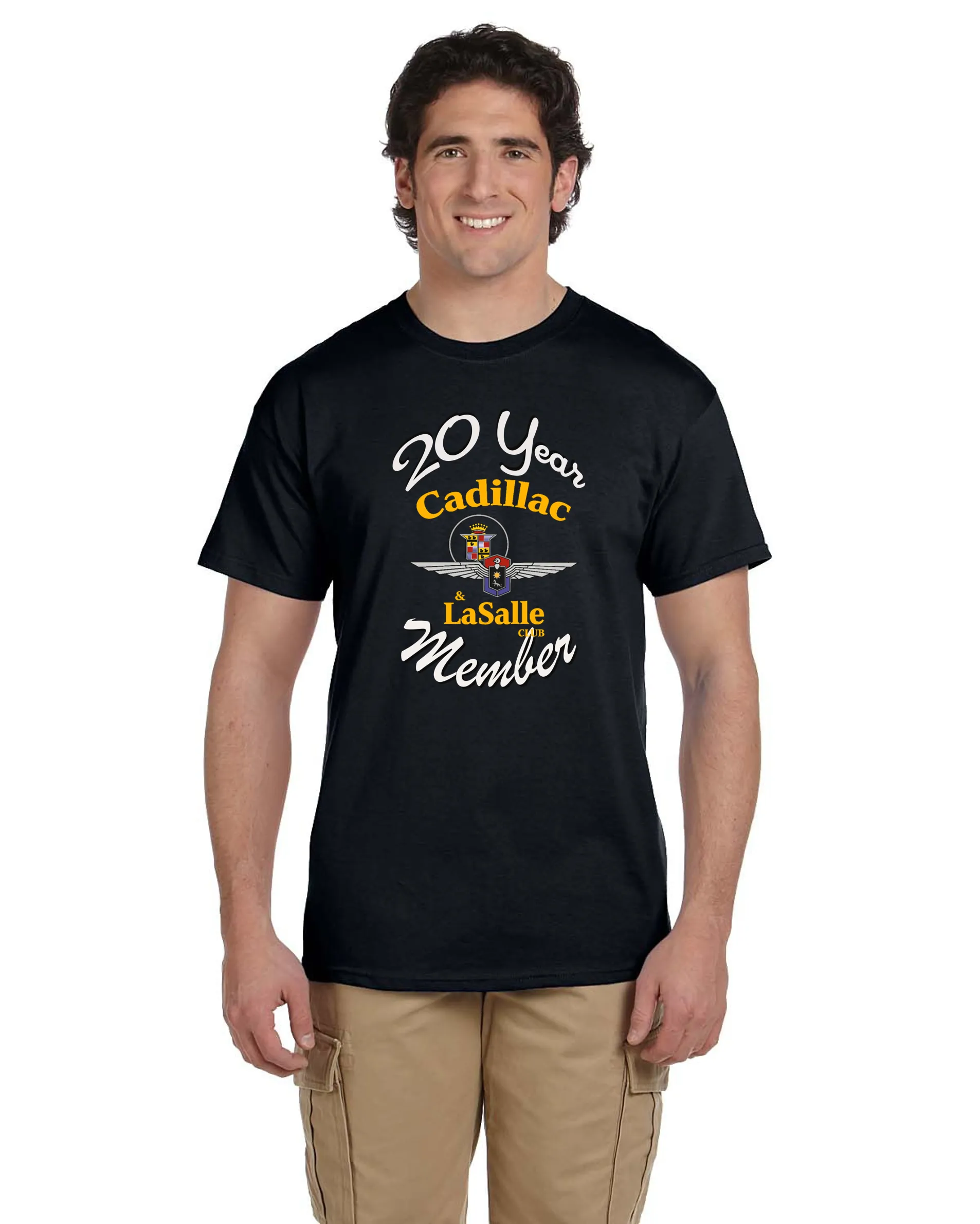 CLC Cadillac LaSalle CLUB MEMBER 20 YEAR ANNIVERSARY T-SHIRT (alternate design)