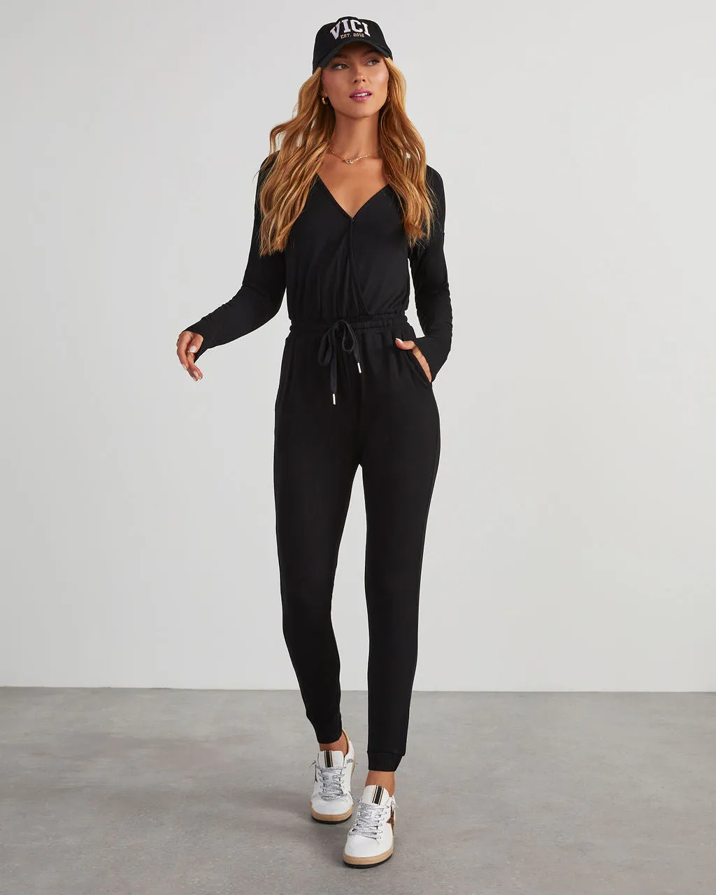 Colette Pocketed Drawstring Jumpsuit