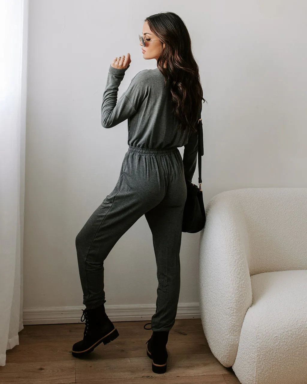 Colette Pocketed Drawstring Jumpsuit