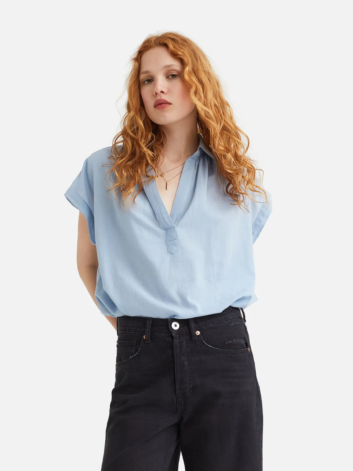 Cotton Button-up Shirt