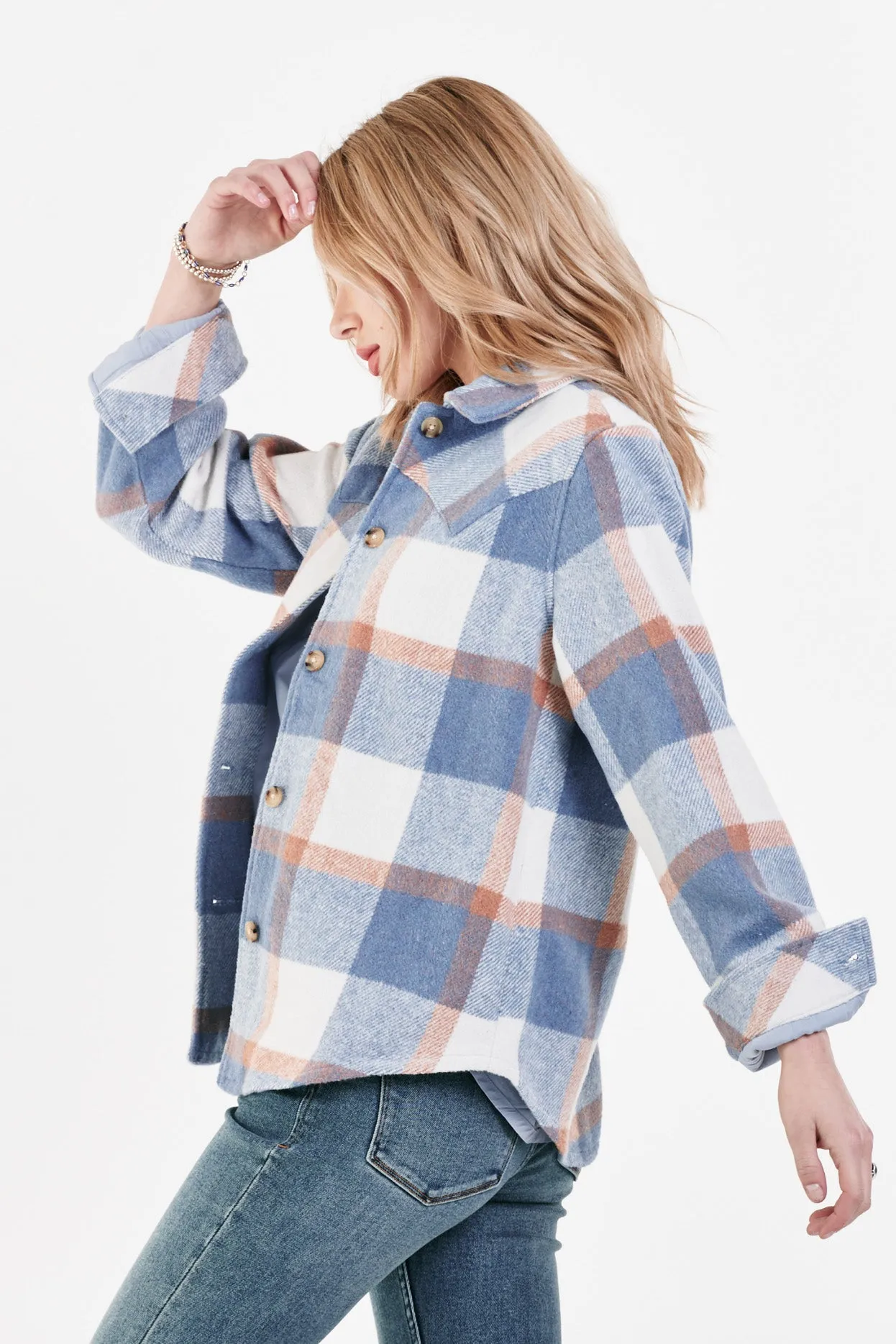 Dear John West Blue Plaid Jacket