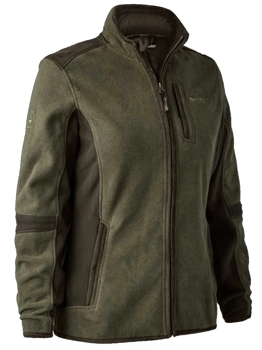 DEERHUNTER Lady Pam Bonded Fleece Jacket - Graphite Green