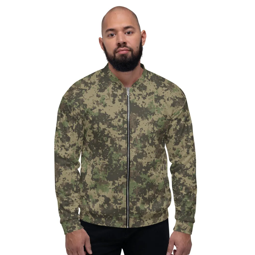 Digital Camo Bomber Jacket