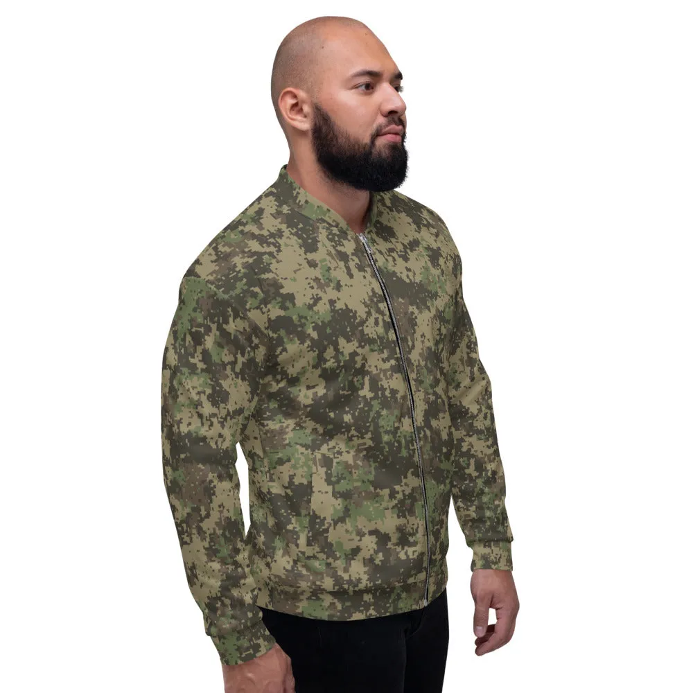 Digital Camo Bomber Jacket