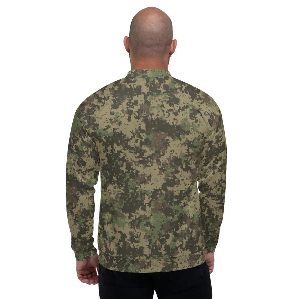 Digital Camo Bomber Jacket