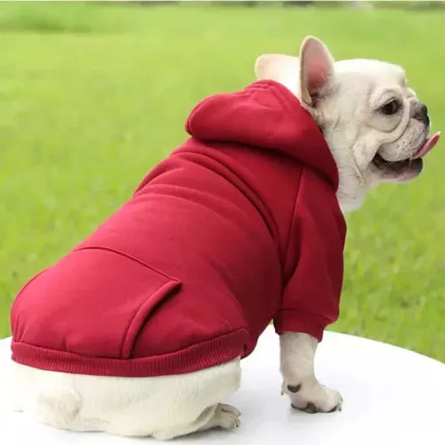 Dog Hoodie - Hooded Dog Sweatshirt for Winter - Warm Dog Sweater