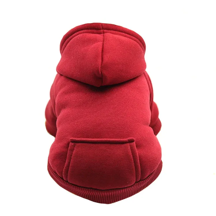 Dog Hoodie - Hooded Dog Sweatshirt for Winter - Warm Dog Sweater