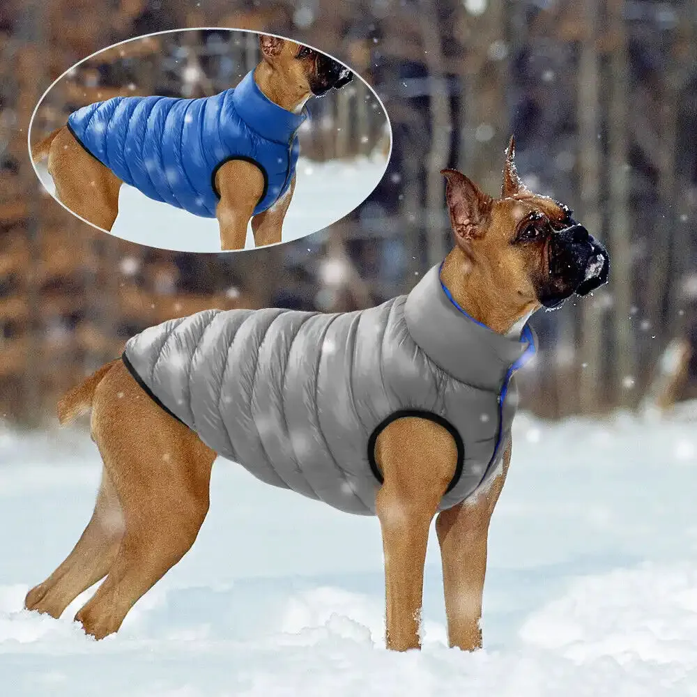 Dog Puffer Jacket Waterproof 3-Layered Dog Winter Coat