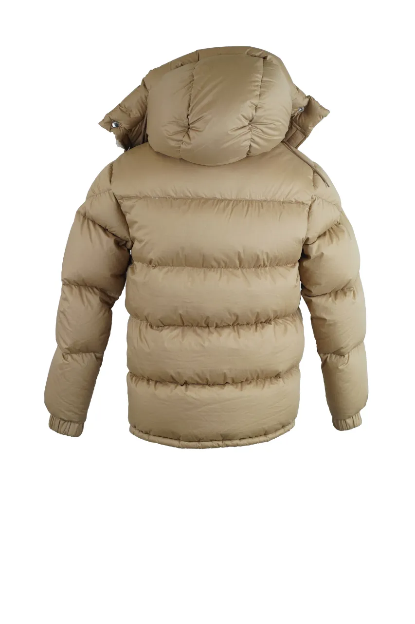 Down Filled Puffer Jacket w/ Removable Shearling Hood